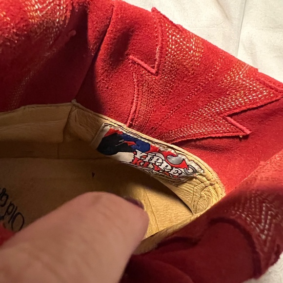 Gorgeous RED Old Gringo Fold Over boots - Picture 11 of 11